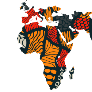 globe couvert par la texture KissAfrica